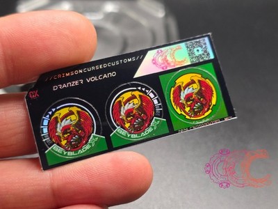 Beyblade X Stickers | Dranzer Collection (Plastic Generation)