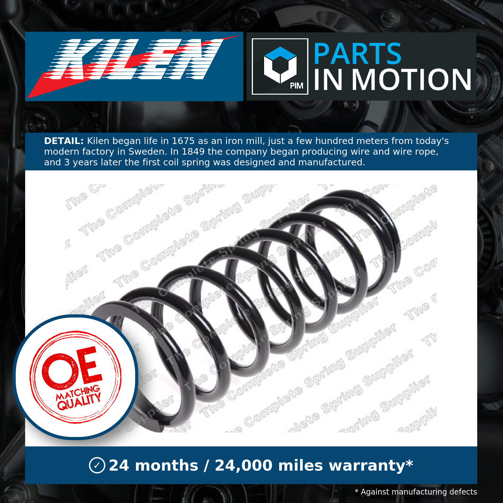 Suspension Spring Left Front Right Fits Land Rover 110/127 90 KILEN 29075 - Image 6