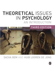 Sacha Bem Theoretical Issues In Psychology An Introduction 2013 En Sacha Bem