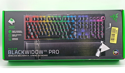 Razer BlackWidow V3 Pro Kabellose Mechanische Gaming-Tastatur Green Switch DE