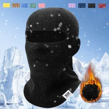 1 Hole Full Face Mask Winter Ski Cap Balaclava Beanie Tactical Warm Knit Hat
