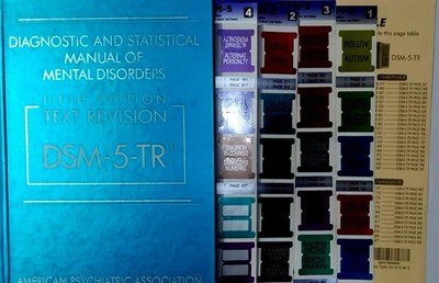 Diagnostic and Statistical Manual DSM 5 TR HARDCOVER with Colored Index tabs