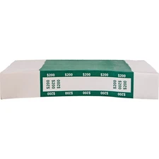 Controltek 560017 Currency Straps, $200, Self-adhesive, 1,000/pack