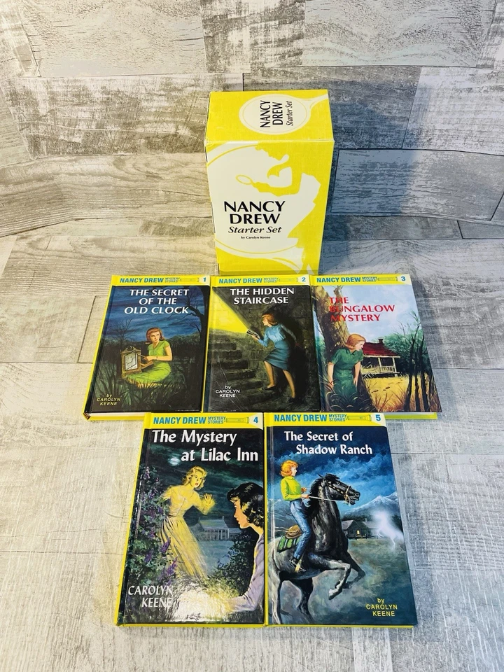 Vintage Nancy Drew Mystery Stories Straight Run 1-30 Hardcover Various Years Foto 2 de 4