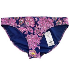 BODEN Paisley pink blue bikini bottom US 12 NWT