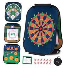 Dart Board, Football Baseball Games, Kids Birthday Party Dartboard, 12 Safe