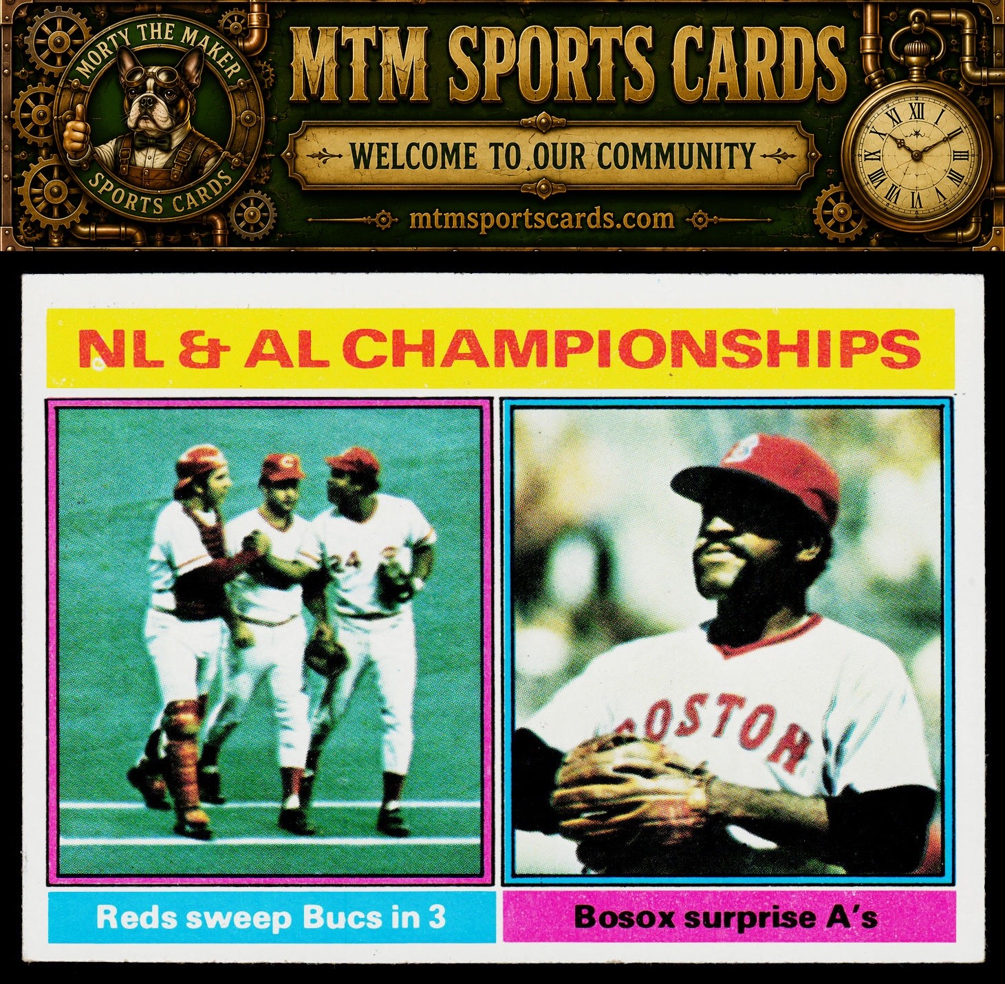 1976 Topps #461 NL & AL Championships ALCS, NLCS
