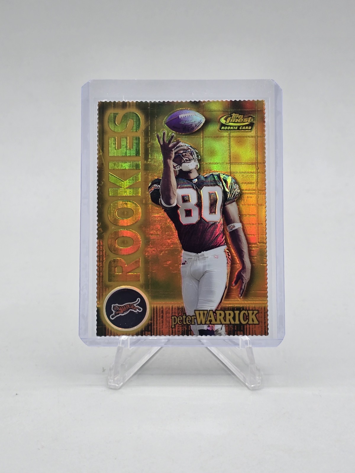 Peter Warrick Finest #126 Gold Refractor
