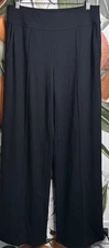 J Jill Wearever Collection MT Medium Tall Black Pull on Wide Leg Pants New