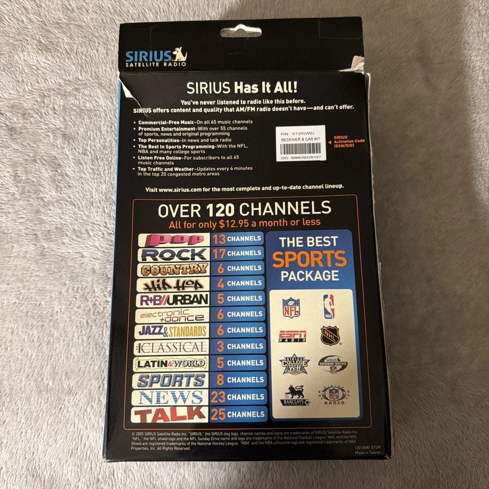 Sirius Starmate Replay Receiver & Car Kit ST2 XM Satellite Radio with Remote NEW - Image 3 of 3