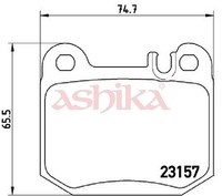 Ashika Bremsbelagsatz, Scheibenbremse 51-0L-L01 FüR Land Rover