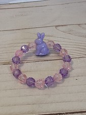 Easter Bunny Bracelet Beaded Bracelet Easter Bracelet Girls Kids Jewelry Gifts