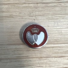 Vintage Silver & Enamel Blood Donor Button Badge Hallmarked