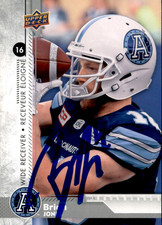 Brian Jones Signed 2018 Upper Deck CFL Football card Toronto Argonauts
