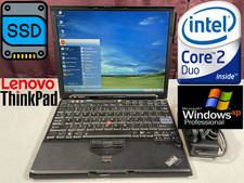 RESTAURATO con SSD Lenovo Thinkpad X60 Windows XP computer portatile vintage retrò classico