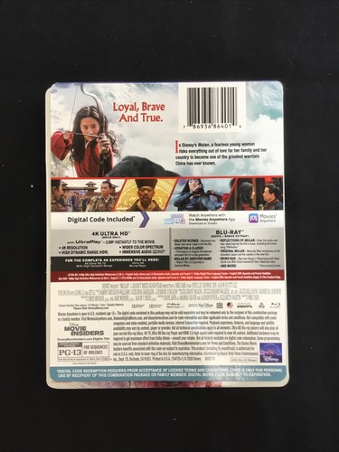 Disney's Mulan Live Action Remake 2020 4K Ultra HD Blu-ray Steelbook - Picture 2 of 5