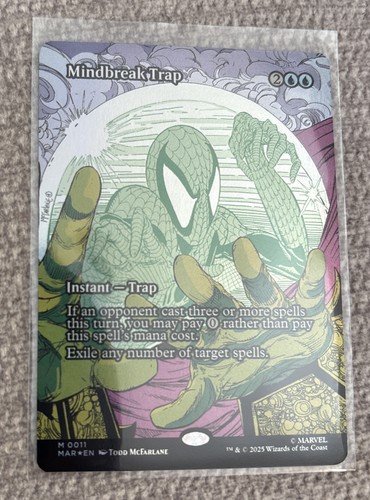 Mindbreak Trap (Borderless) - Marvel Spiderman MTG MINT Foil Instant - Trap 0011 - Bild 2 von 5