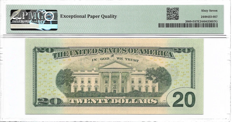 2004 $20 RICHMOND FRN. PMG SUPERB GEM Uncirculated 67 EPQ Banknote. - Image 2 of 2