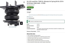 Air Lift LoadLifter 7500XL Ultimate Air Sprin...