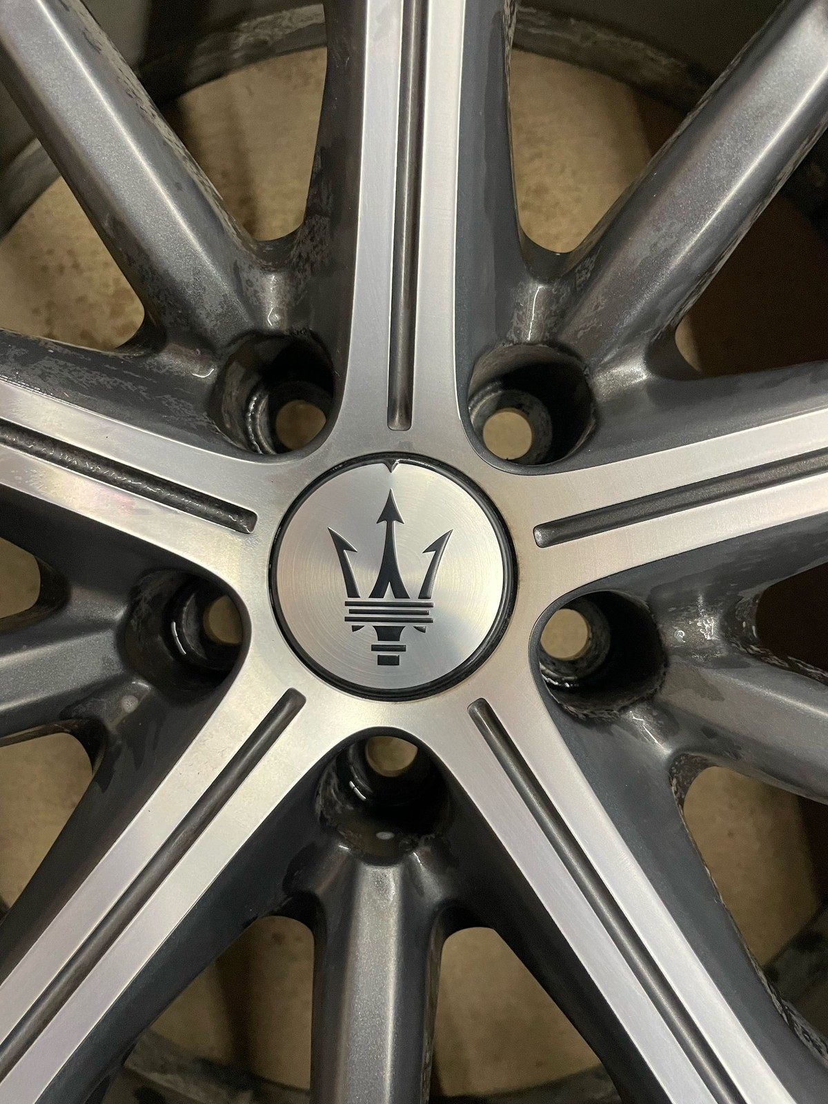 2023-2026 MASERATI GRECALE GT M182 (B) 21X9 21 INCH MACHINED FACE GRAY WHEEL RIM