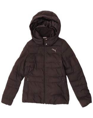 Puma wattierte Damenjacke mit Kapuze UK 8 Small schwarz Polyester AL01