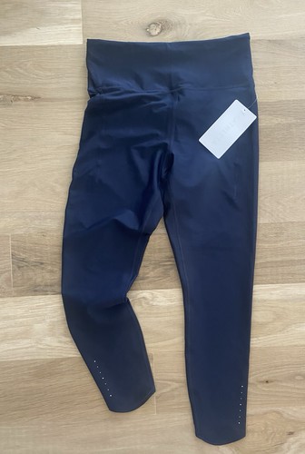 Athleta Pacesetter 7/8 Tight Leggings Women’s Medium Navy Blue
