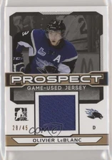 2014 ITG Draft Prospects Prospect Game Used Bronze Jersey /45 Olivier LeBlanc