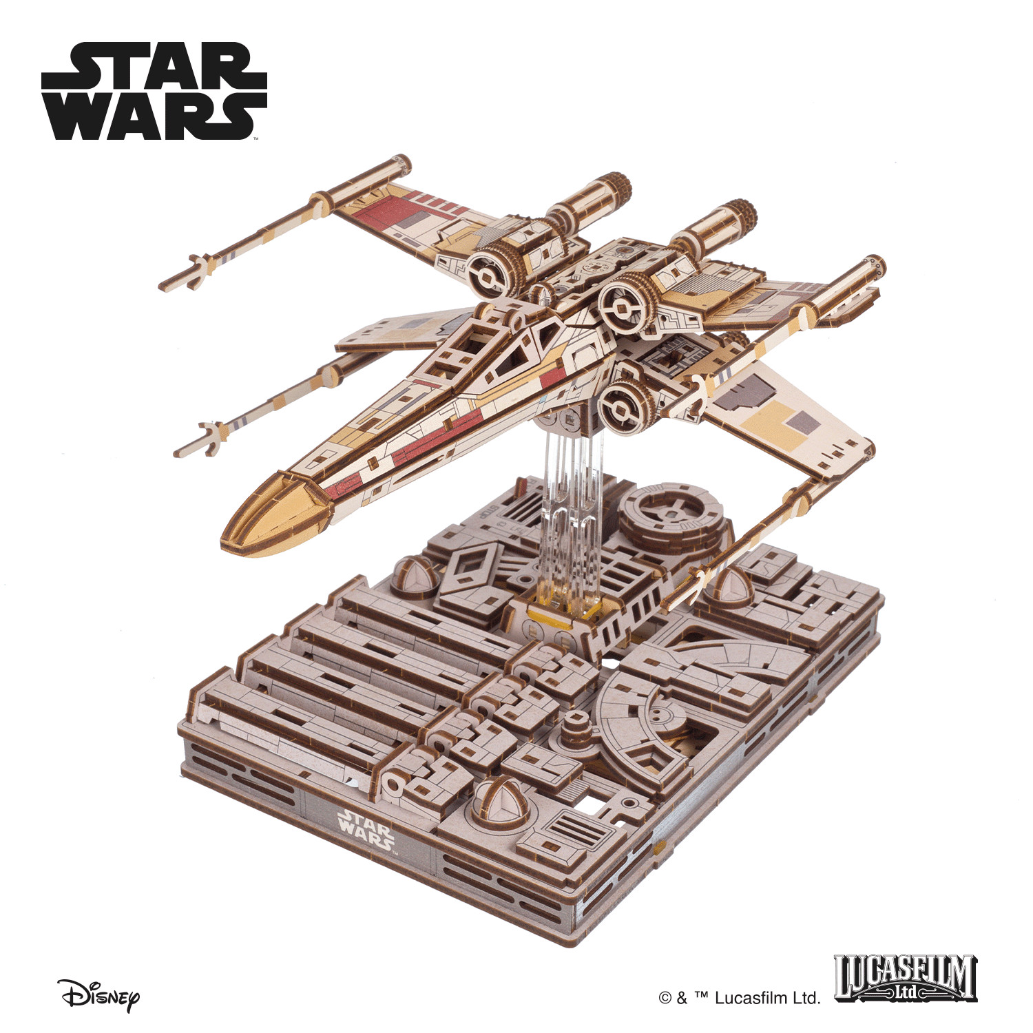Maquette Star Wars X-Wing UGEARS puzzle 3D bois sans colle montage facile UG-70269