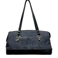 Vintage LIZ CLAIBORNE Villager Tweed Satchel Women's Hand Bag Shoulderbag Purse