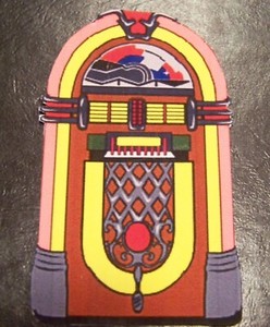 1/24 Diorama Vintage Jukebox Printed on Photo Paper