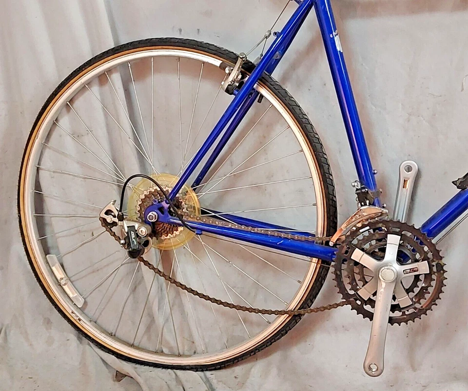 Bicicleta híbrida Univega Activia Country 1995 22" X-Large acero cromado ¡Envío a EE. UU.! Foto 3 de 4