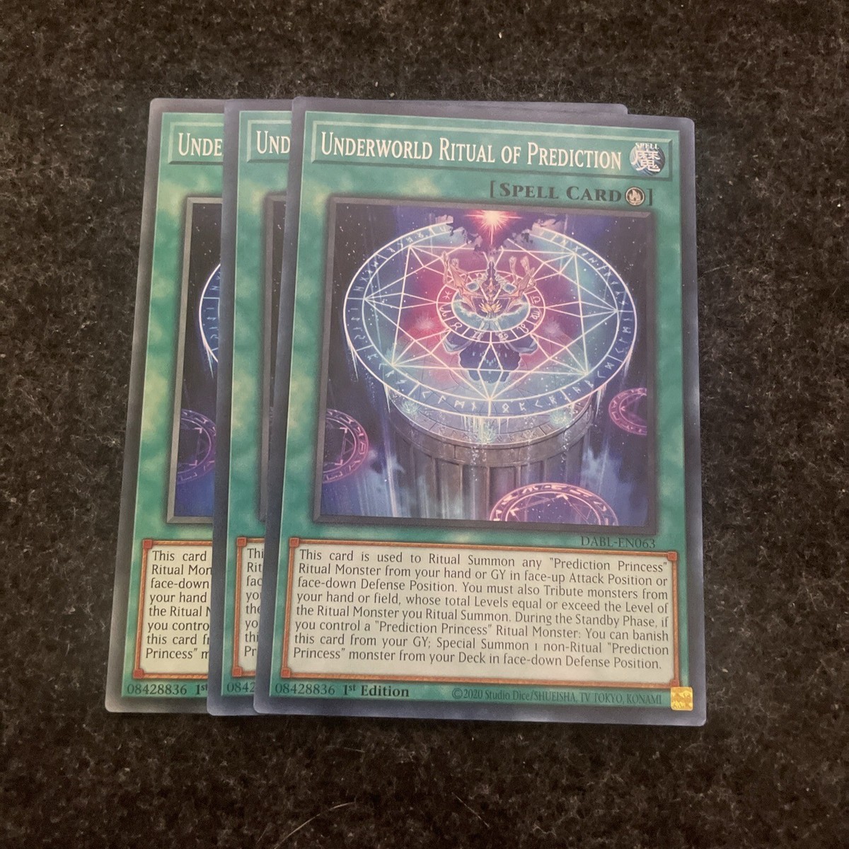 Yu-Gi-Oh! Karte 'Underworld Ritual Of Prediction' – DABL-EN063 Common 1. Auflage | Aus Darkwing Blast Set