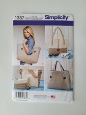 Simplicity Bags in Assorted Sizes Pattern #1387