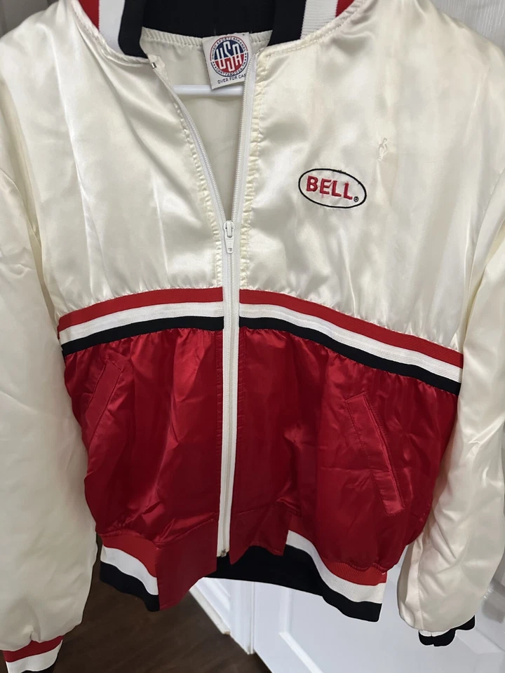 Vintage Bell Motorcycle Helmets Racing Jacket RARE USA 25 x 21 - Image 2 of 4