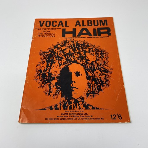 Vintage Sheet Music Hair Vocal Album Musical London West End Production