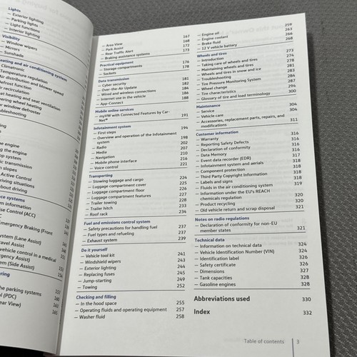 2024 Volkswagen Atlas Cross Sport Owners Manual VW Operators User Guide NEW Book - 第 5/10 張圖片