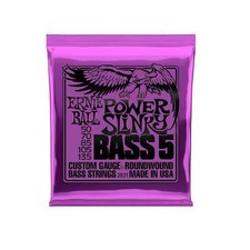 Ernie Ball 2821 Bass 5 Power Slinky Electric Bass Guitar Strings, 50-135