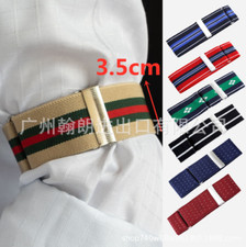 Men Women Shirt Sleeve Holder Armband Garter Elastic Nylon Arm Band Ring Hoop