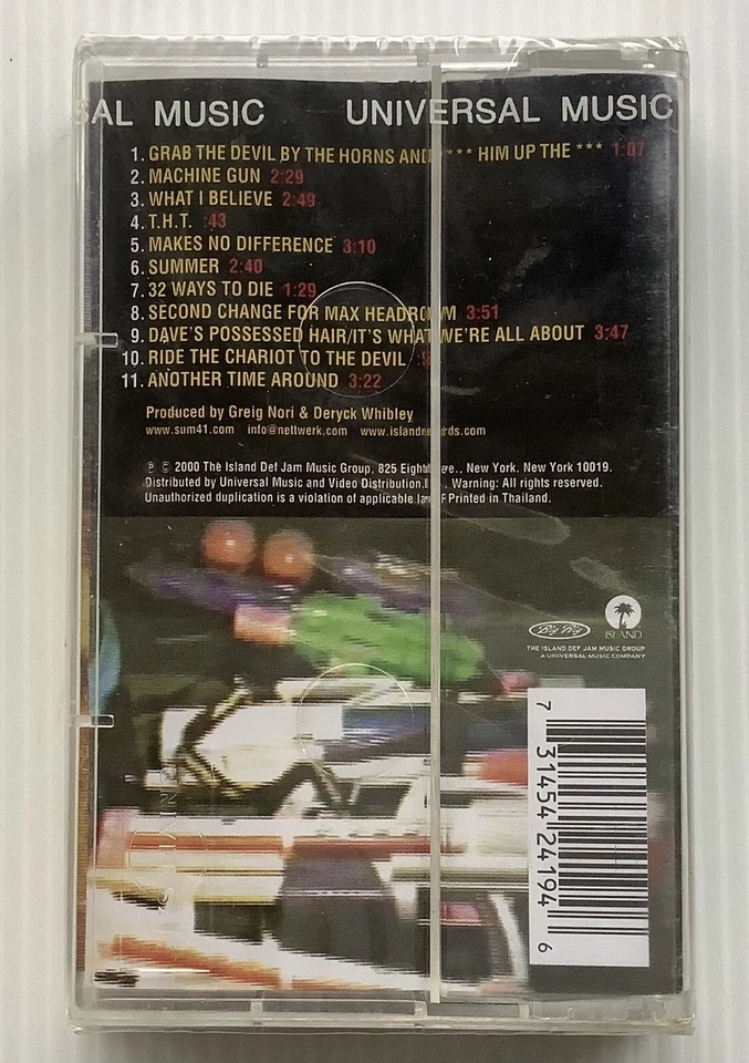 New Sum 41 Half Hour Of Power Original Thailand Edition Cassette Seal - Image 2 of 3