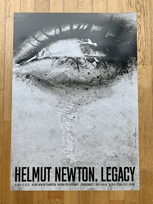 HELMUT NEWTON original VINTAGE exhibition POSTER Legacy AFFICHE