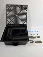 Low Profile Catch Basin Drain Kit Downspout Extender, 9"x9" Catch Basin Gutter