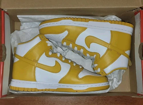 Nike Women's Dunk High 'Dark Sulfur' Size W 5.5 M 4 DD1869-106