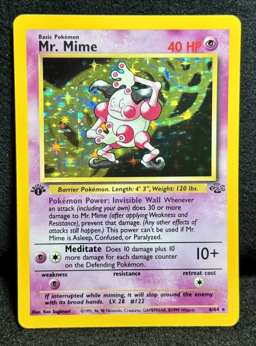 ポケモン - Mr.Mime バリヤード 1ED 1st Edition 英語版 6/64 🔥Mr. Mime Jungle 1ST EDITION 6/64 “Holo Rare” MASTERPIECE