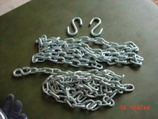 Swing Set Aluminum Rings with 6 foot Chains Hooks Playground