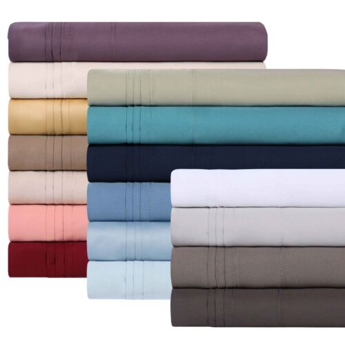1000 Thread Count 100% Egyptian Cotton 3 Piece Duvet Cover & Pillow Sham Set - Picture 3 of 74