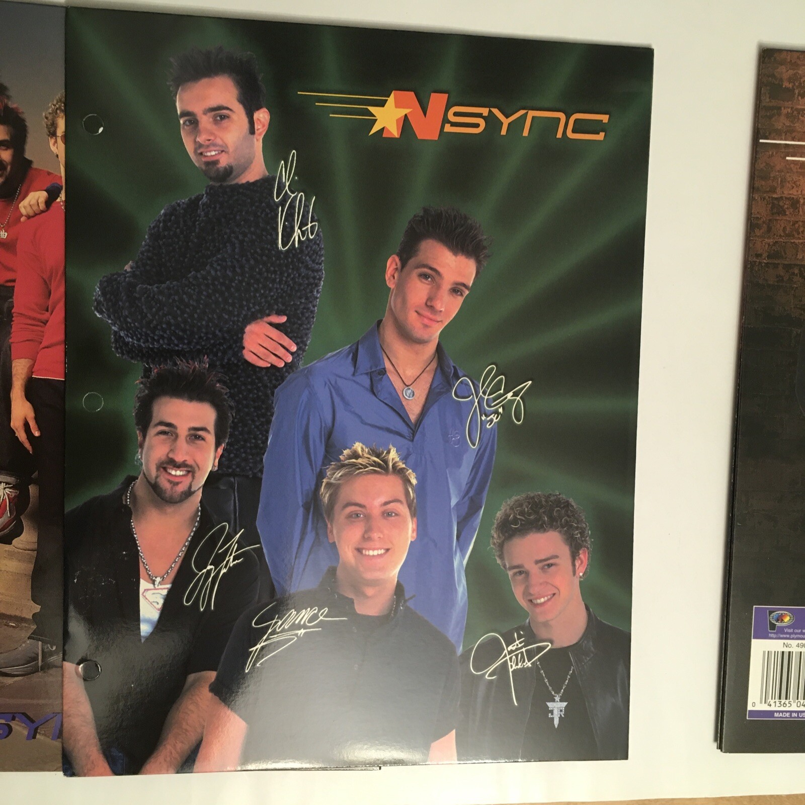 NSYNC Winterland Mini Vinyl Backpack 2001~Framed Pic~Prints~Folders New Vtg