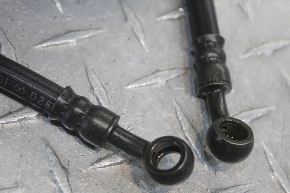 1996 HONDA INTERCEPTOR 750 VFR750F FRONT BRAKE CALIPER HOSES LINES 45125-MZ7-003 - Image 4 of 4