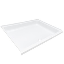 RecPro RV Shower Pan | 30" x 36" | 2" Forward Center Drain | Foam Base
