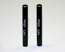 Hot Racing - Aluminum Standoff Post Link 6x48mm w/ M3 Threads, Black, 2pcs