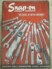 Snap On Tools Choice of Better Mechanics Vintage Retro Metal Tin Sign Garage